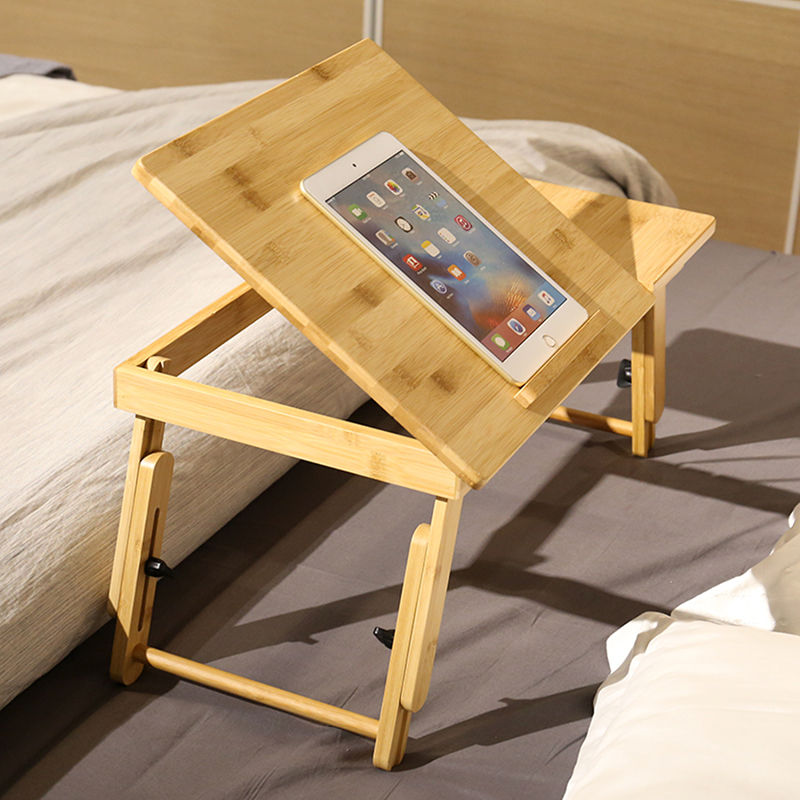 Бамбуковый стол для ноутбука