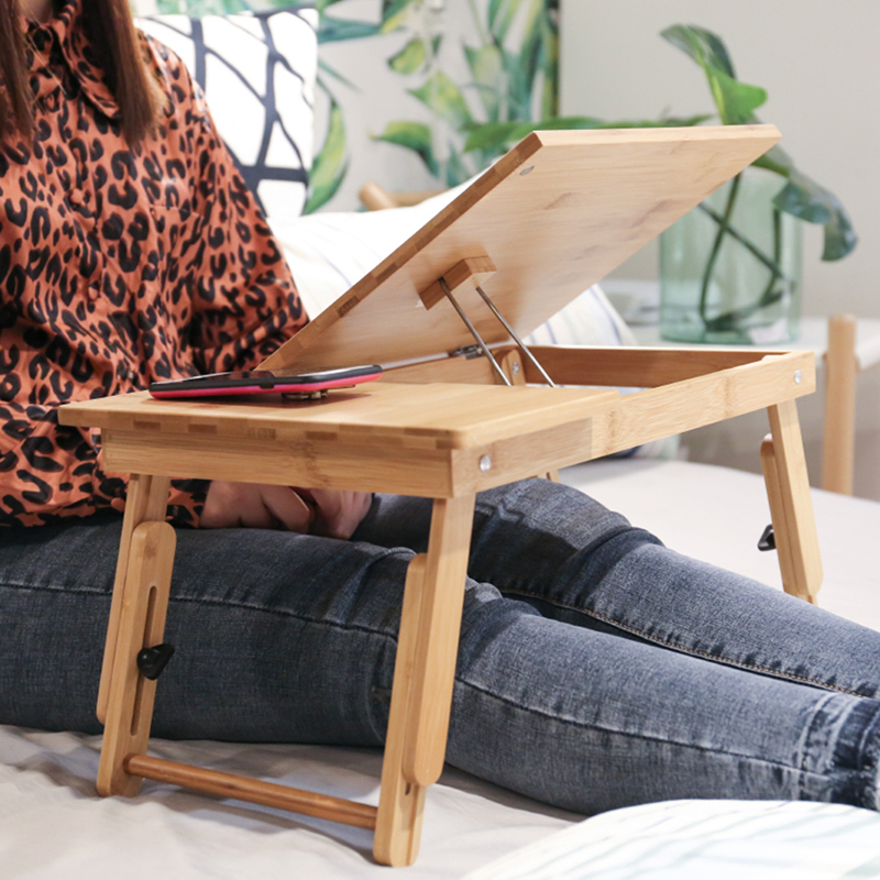 Бамбуковый стол для ноутбука